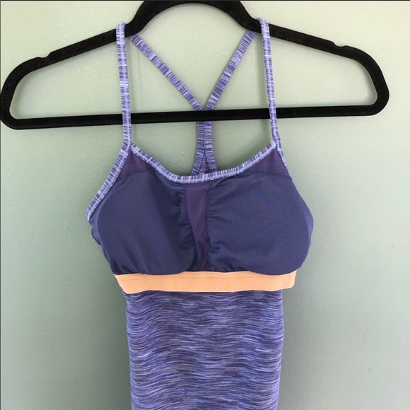 Lululemon Power Y Space Dye Shelf Bra Tank-Purple - Picture 5 of 5